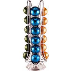 Exzact Coffee Capsule Holder 24pcs Rotating Pod Tower Rack