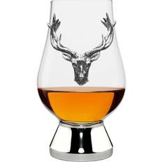 English Pewter Company Glencairn Crystal Stag Tumbler 200ml Whisky Glass