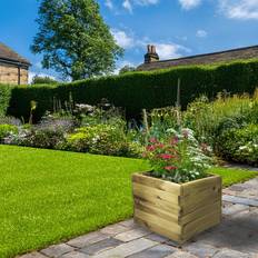 Wooden garden planters Forest Garden Wooden Planter Natural