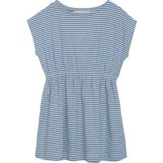 Serendipity Kjoler Serendipity Strandkjole Stripe - Azur/Ecru