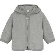 Huttelihut Ytterkläder Barnkläder Huttelihut Kid's Jacket Bear Ears Cotton Fleece - Grå