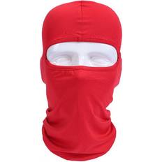 Red Balaclavas Keshen Lycra Fabrics Ski Face Mask - Red