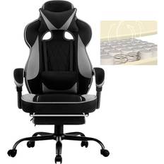 WOLTU Gamingstol Tyg Andas Kontorsstol Ergonomisk Med Ländryggskudde 150 kg