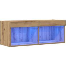 Vægskabe på Black Friday tilbud vidaXL TV Vægholder Med LED Lys Artisan 80 x 30 x 30 cm Vægskab