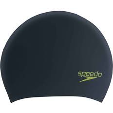 Speedo Kids Silicone Swim Cap One Size Green/Black
