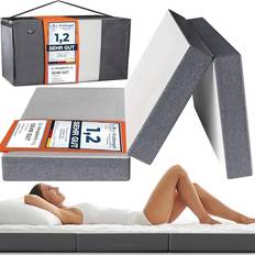 Folding Mattress Double 14cm Memory Foam Travel Camping Bed