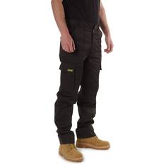 Site Site King Black Combat Cargo Work Trousers - Black