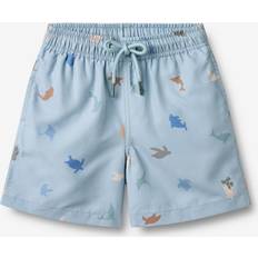 Polyester Badbyxor Wheat Badshorts - Soft Blue Sea Life