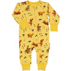 Geggamoja Nattplagg Geggamoja Pyjamas Mamma Mu Och Kråkan - Gul/Vit