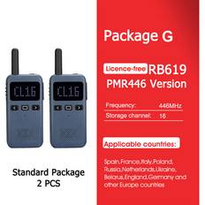 Walkie Talkies Maxpower Mini Retevis USB Type C Walkie Talkie RB619 PMR 446 2 pcs