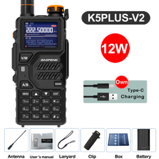 Walkie Talkies Maxpower UV-K5 Plus Walkie Talkie 12W
