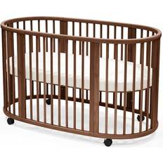 Brun Barrnesenge Børneværelse Stokke Sleepi Tremmeseng V3 Varm Brun