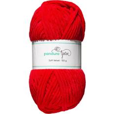 Velvet garn Panduro Garn Velvet 100 g Rød