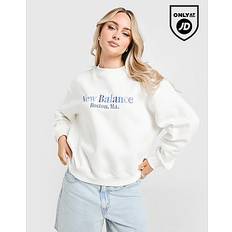 New Balance Women Tops New Balance Tones Crew Sweatshirt - White