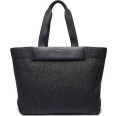 Plastic Totes & Shopping Bags Calvin Klein Raffia Shopper Bag - Black