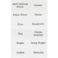 Dunelm Kitchen Jar Labels Off-White