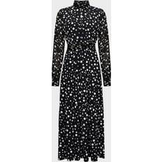 Sai Tiered Polka-Dot Midi Dress - Spot Light