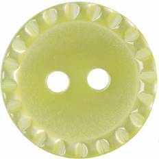 Buttons Hemline Round Shirt Buttons Yellow Pack of 5