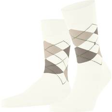 Burlington Manchester Mercerised Cotton Sock - Ivory