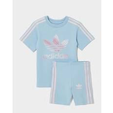 adidas Trefoil Print T-Shirt Shorts Set Infant - Blue
