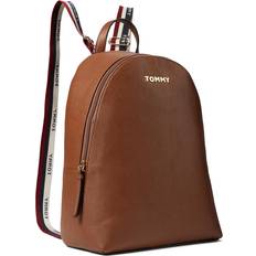 Tommy Hilfiger Backpacks Tommy Hilfiger Reese II Medium Dome Backpack - Pebble PVC - Cognac