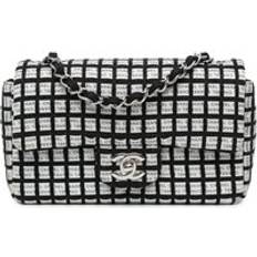 Chanel Preloved Classic Flap Bag Logo Style Women - White