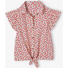 Cotton Blouses & Tunics Vertbaudet Tie-Front Blouse in Cotton Gauze - Vanilla