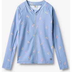 Wheat Langærmet Bade T-shirt Ada - Morning Sky Hearts