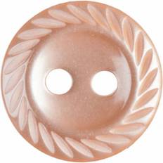 Buttons Hemline Round Shirt Buttons Orange Pack of 17