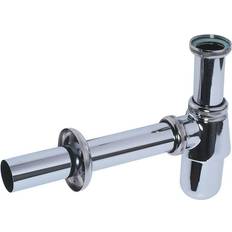 Wirquin 30719890 Siphon Für Waschbecken Mit Ausgang Wand Messing Verchromt