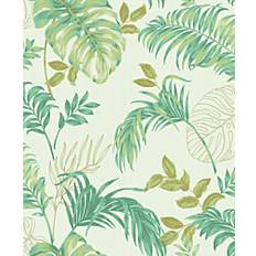 Wallpapers Grandeco Grandeco Allison Palm Leaf Foliage Blown Vinyl Wallpaper 1005 x 53 x 0.1 cm
