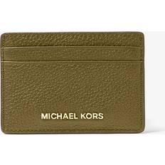 Michael Kors Card Cases Michael Kors Money Pieces Card Holder MK Pebbled Leather - Green