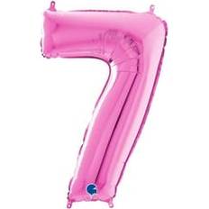 Ballongsiffra Sju Rosa 66cm