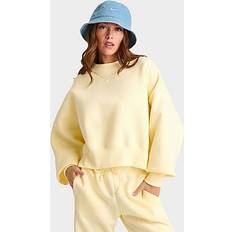 Nike Jumpers Nike Phoenix Crop Oversized Crew Sweatshirt - Alabaster