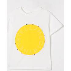 Stella McCartney Kids Girls Jewelled Cotton T-Shirt - Bianco