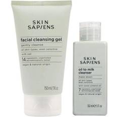 Skin Sapiens Cleansing Routine Make Down Oil To Milk Cleanser