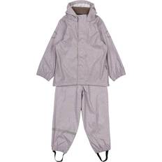 M Regnställ Barnkläder Mikk-Line Regnkläder Med Glitter PU - Lavender Aura