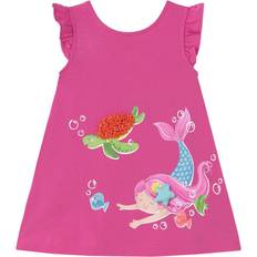Mayoral Girls Pink Cotton Jersey Mermaid Dress - Pink