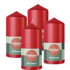 Bolsius Pillar Candles 4-Pack 12 x 6 cm Candle