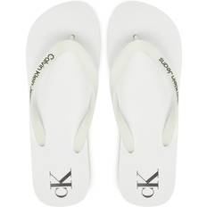 Transparent Skor Calvin Klein Jeans Flip Flops - White