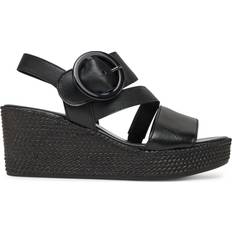 Gabor Women Heeled Sandals Gabor Drama Womens Wedge Heel Sandals - Black