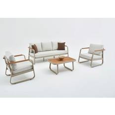 Loungeset Utemöbler på rea Skye Decor Rio Soffgrupp Utomhus 6-sits Beige Loungeset