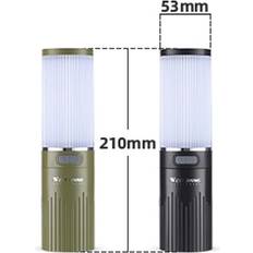 Green Camping Lights Lixada Multifunctional Camping Light LED Campsite String Light Waterproof Tent Light Work Lamp