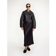 By Malene Birger Overtøj By Malene Birger Rowani Læderjakke - Black