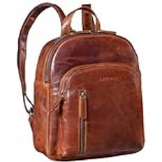 Summer Vintage Läder Ryggsäck Kara - Konjak