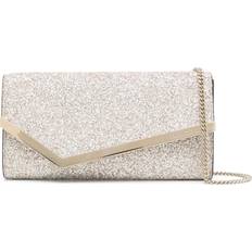 Beige Clutches Jimmy Choo Emmie Clutch - Black
