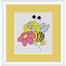 LUCAS Bee Cross Stitch Kit 6.5cm x 7.5cm