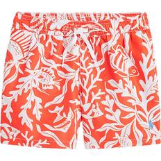 Polo Ralph Lauren Badkläder Polo Ralph Lauren Badshorts - Upptagen - Orange/Vit