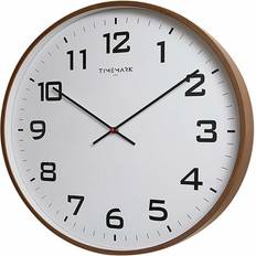 Brown Wall Clocks Timemark Brown Wooden 50 x 50 cm Wall Clock