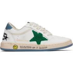 GOLDEN GOOSE Kids Ball Star Sneakers - White/Green